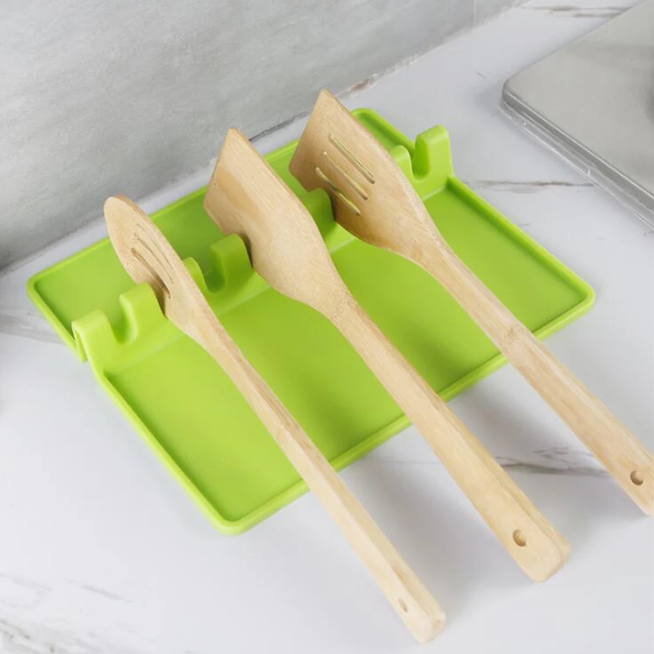 4/8 Holes Plastic Spoon Spatula Holder Heat Resistant Storage Shelf Kitchen Utensil Shovel Spoons Rack | Дом и сад