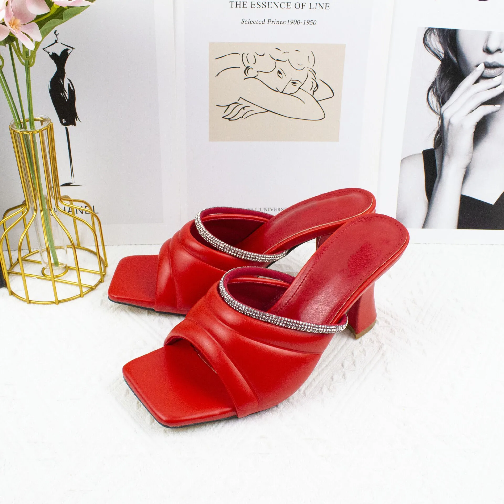 

Latest Large Size 41 Women Sandals Elegant Nigerian Women Pumps Shoe for Party High Quality Women Shoes High Heels Wedding Shoes