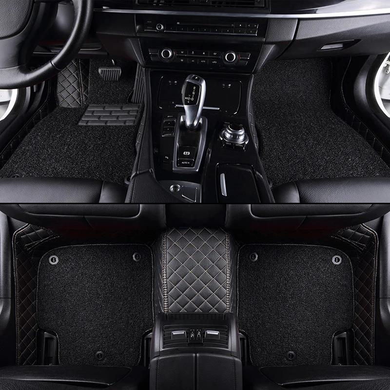 

Пользовательские автомобильные коврики для SsangYong Korando Actyon Rexton Председатель Kyron, коврики с двумя ногами, износостойкие коврики, автомобильны...