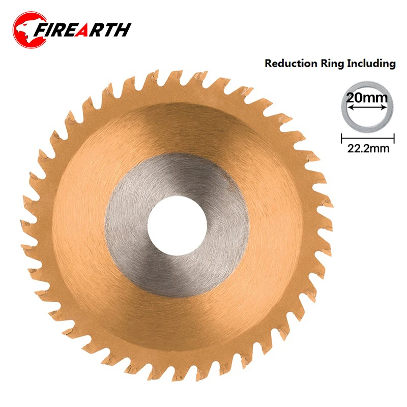 

115mm Mini Circular Saw Blade 115x1.8x22.2x40T TCT Wood Saw Blade TiCN Coating Carbide Tipped Cutting Disc For Rotary Tools