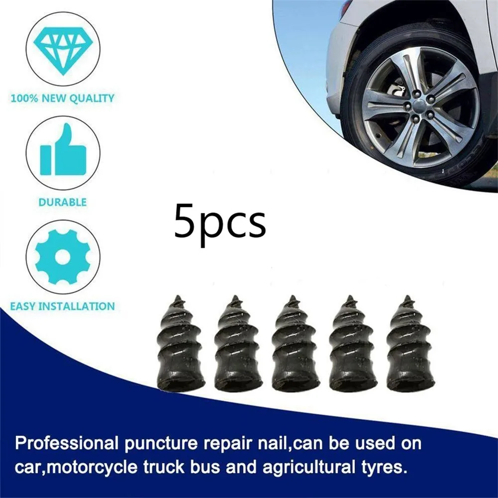 5pcs Car Vacuum Tire Repair Tubeless Rubber Nails S/L Motorcycle Motorcross Electric Bicycle Quick |