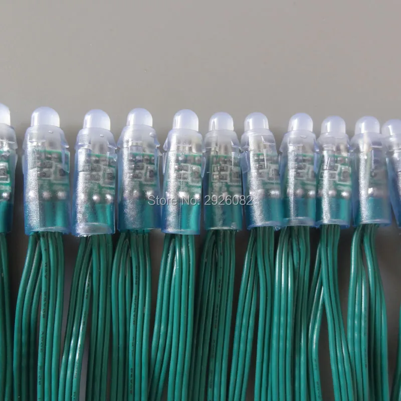 18AWG провод 50 шт./струна DC5V адресный 12 мм WS2811 Светодиодный пиксельный узел цифровой