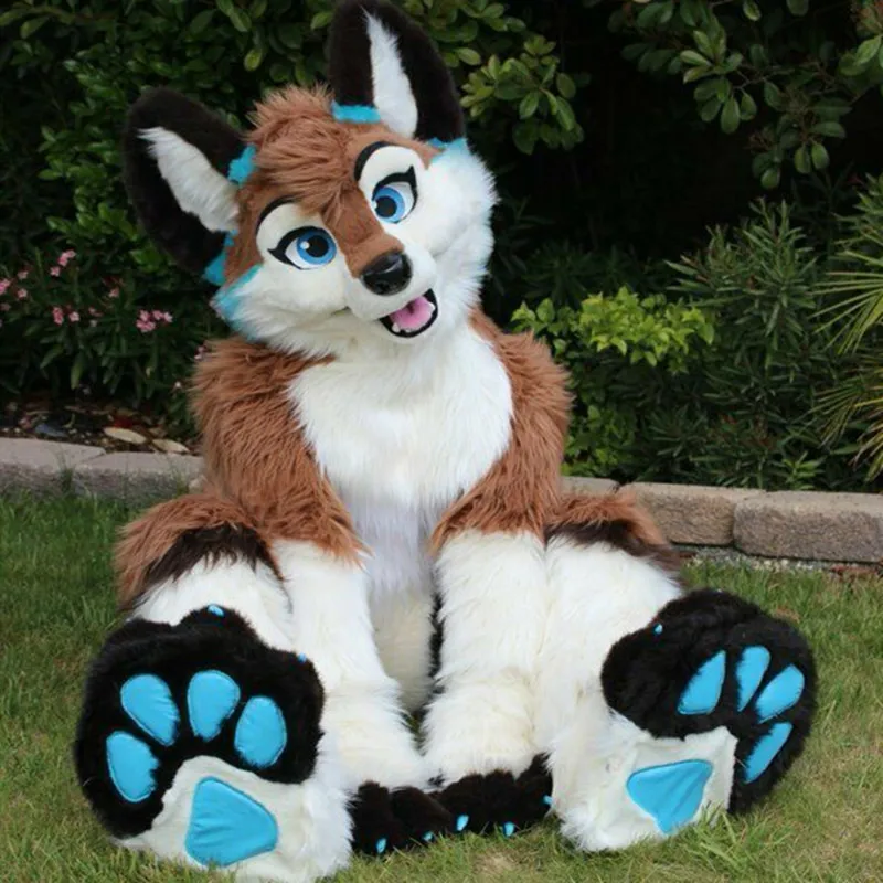 Костюм талисман Fursuit волк собака хаски|Талисман| |