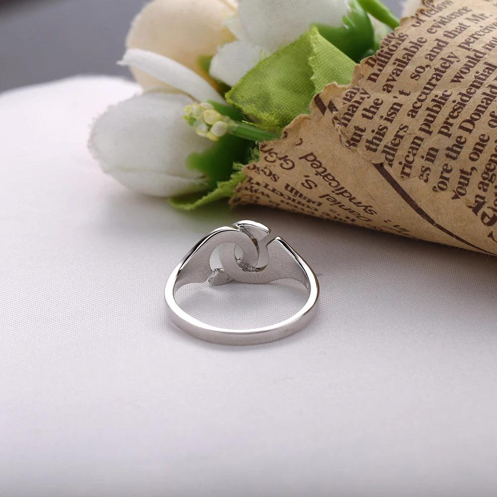 Slovecabin Винтажные серебряные кольца Реальное 100% 925 Стерлинговое кольцо на руке для женщин Обручальное украшение из мелкой ювелирной продукции.
