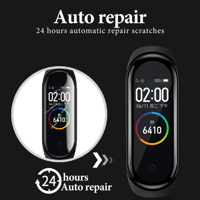 Hydrogel Film For Xiaomi Mi Band 5 4 Wristband Screen Protective band5 Soft Protector Scratch Prevention | Мобильные телефоны и