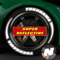 yokohama auto racing reflective personality customized self modified good quality night cool tire patch
