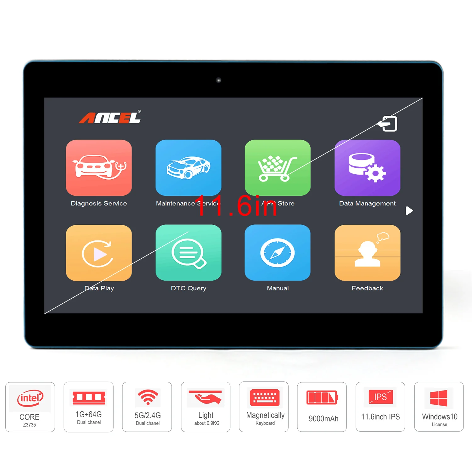 OBD2 ANCEL X5 Plus WiFi Автомобильный сканер полная система Подушка безопасности ABS масляный светильник EPB DPF OBD2 автомобильный диагностический инструмент обновление бесплатно