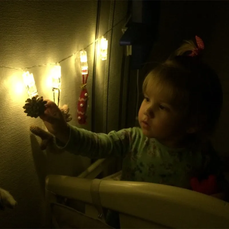 Светодиодная гирлянда с зажимами для фотографий 1 5 м 3 | Дом и сад