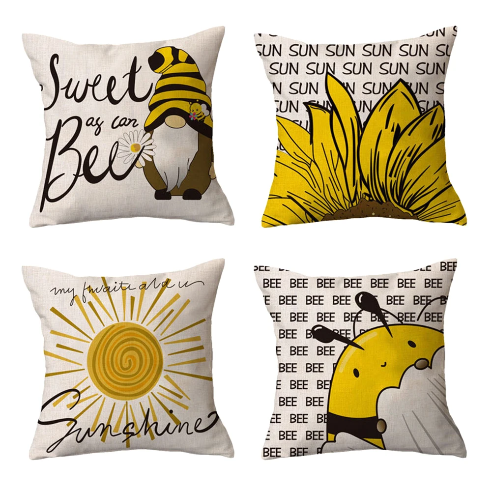 

4 шт. водонепроницаемые наволочки, Квадратные наволочки для подушек в современном дизайне, идеально подходят для украшения дивана на открыт...