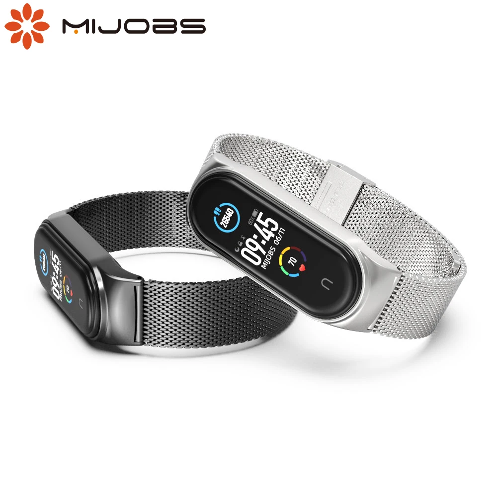 Ремешок Mi Band 5 новый дизайн ремешок My металлический 4 глобальная версия браслет