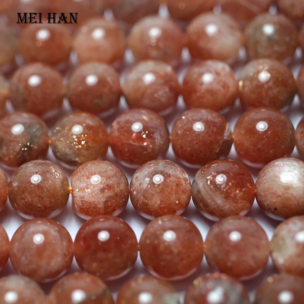 

Meihan (1 нить) натуральный 9-10 мм бразильский A +++ Золотой солнцезащитный камень, фотоэлемент для ювелирных изделий, браслет «сделай сам»