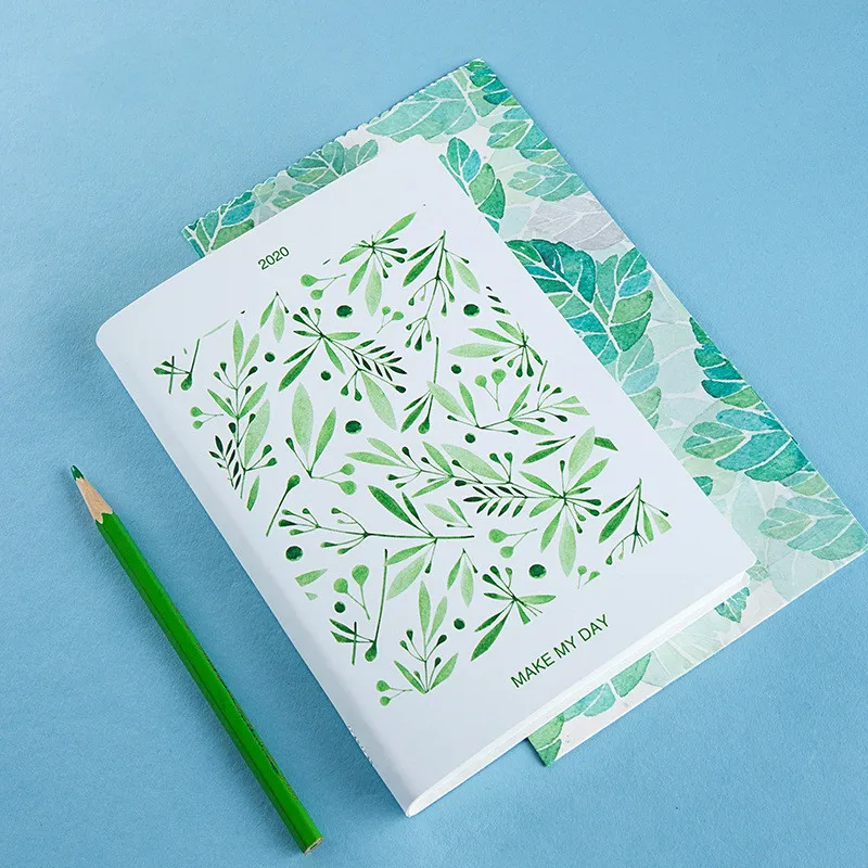 B6 ежедневник в стиле ретро с цветами 2020 Органайзер милый еженедельник