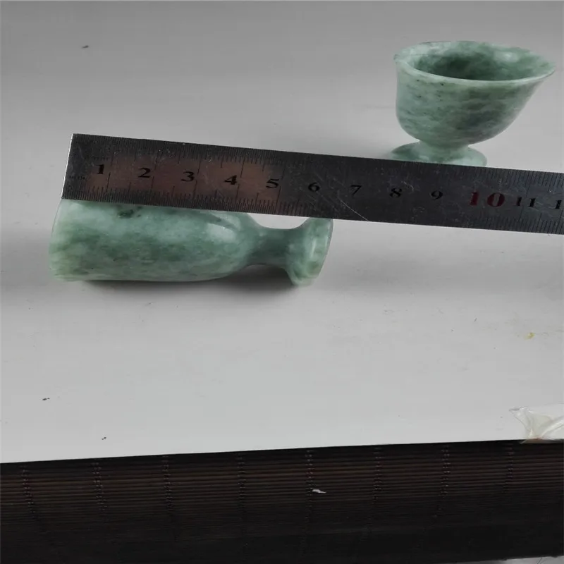 Китайские Нефритовые чашки изысканный нефритовый бокал для вина естественного