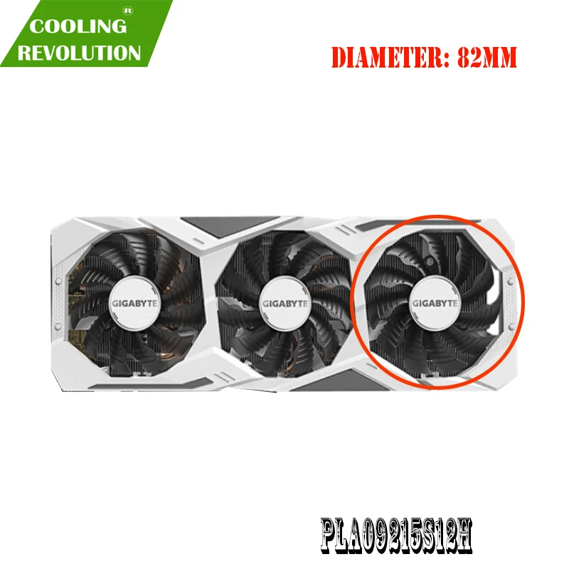 Видеокарты для GIGABYTE GeForce RTX 2060 2070 2080 SUPER GAMING OC 3 шт./компл. 82 мм T128015SU PLD09215S12H |