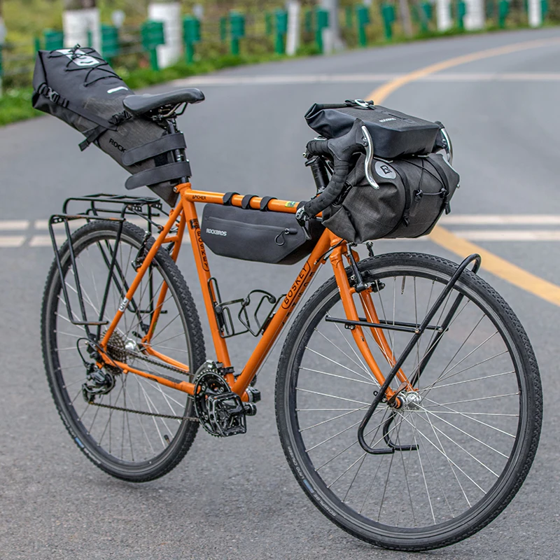

ROCKBROS Bike Bicycle Bag 2 in 1 Set Waterproof Large Capacity 20 L MTB Road Handlebar Front Bag Pouch Pannier Bike Accessories