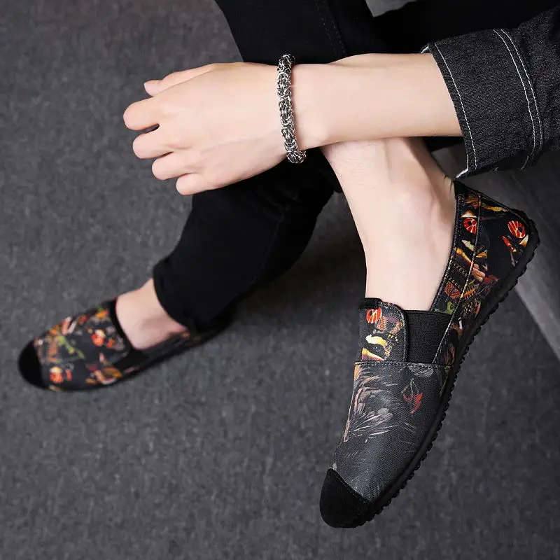 Мужские модные коричневые дышащие слипоны Cresfimix стильные удобные серые