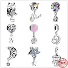 Новый оригинальный серебряный воздушный шар Луна Морская звезда Шарм-Бусина Подходит Для шармов Пандоры серебряные бусины 925 браслет для женщин DIY ювелирные изделия подарок