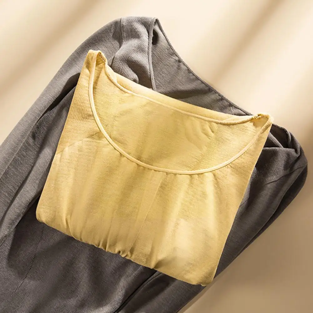 

Одноразмерное женское термобелье, тонкое облегающее теплое бесшовное теплое белье с круглым вырезом I4T2