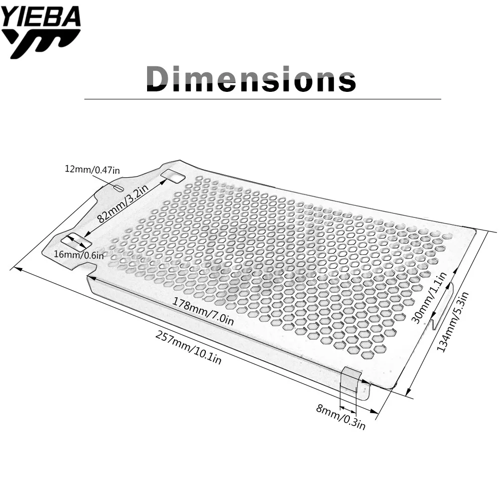 Аксессуары для мотоциклов боковая решетка радиатора из нержавеющей стали