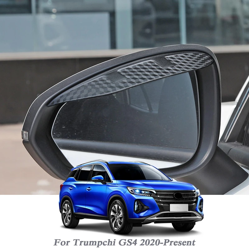 

2pcs Car-styling For Trumpchi GS4 2020-Present Carbon Fiber Rearview Mirror Eyebrow Rain Shield Anti-rain Visor Accessories