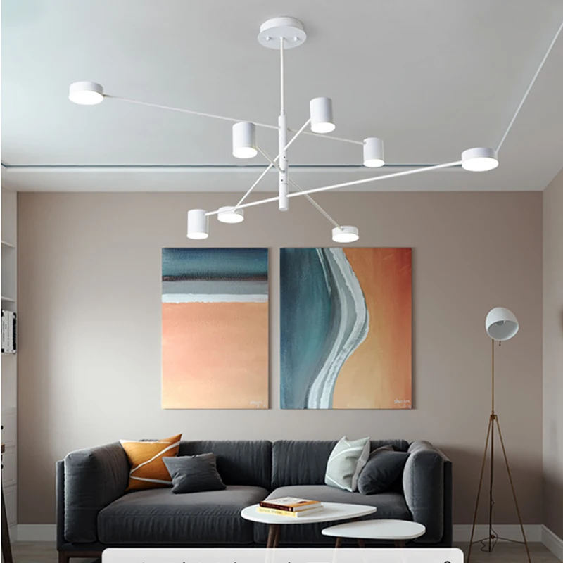Художественная креативная Люстра для гостиной Современная Подвесная лампа в