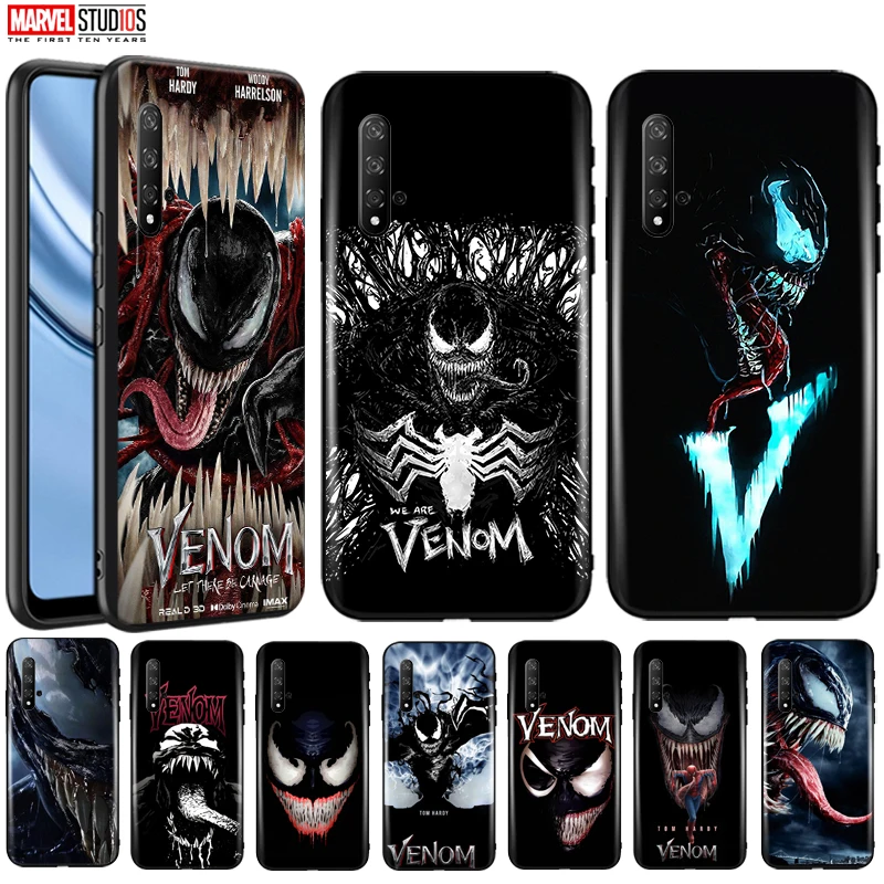 

Venom Phone Case For Huawei Honor 20 20 Pro 20 Lite Funda Cover Marvel Avengers Comics SpiderMan Captain America Thor