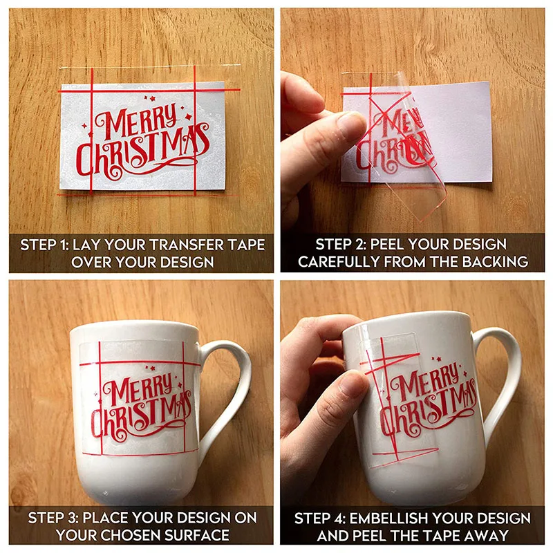 Прозрачная переводная бумага 30x100 см с выравниванием сетки для клея Cricut виниловый