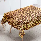 Прямоугольные скатерти Декоративная скатерть 3D печать леопардовая абстрактная скатерть для обеденного стола