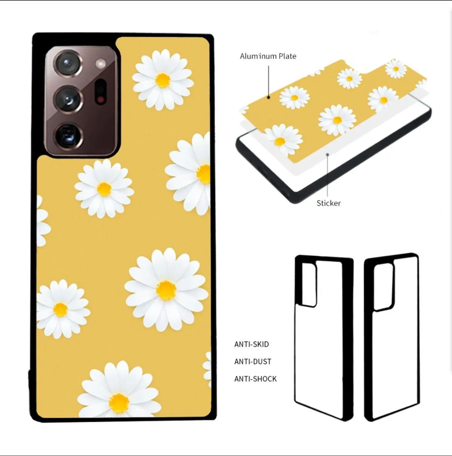 2D сублимационный пустой ТПУ + ПК резиновый чехол для Note 10 Plus note 20 ultra с