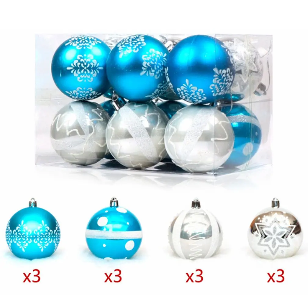 

Christmas Shining Balls Painted Balls Packages Christmas Decoration Supplies Christmas Tree Decoration Balls