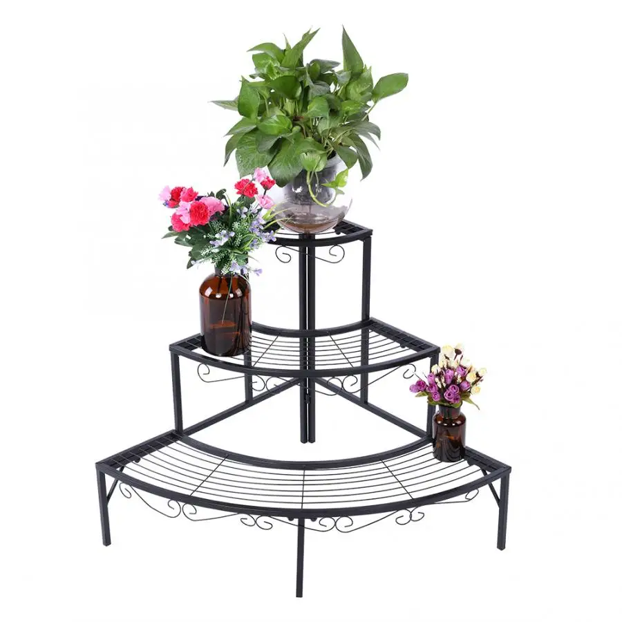 3 уровневая стойка для хранения растений угловая полка домашнего растения