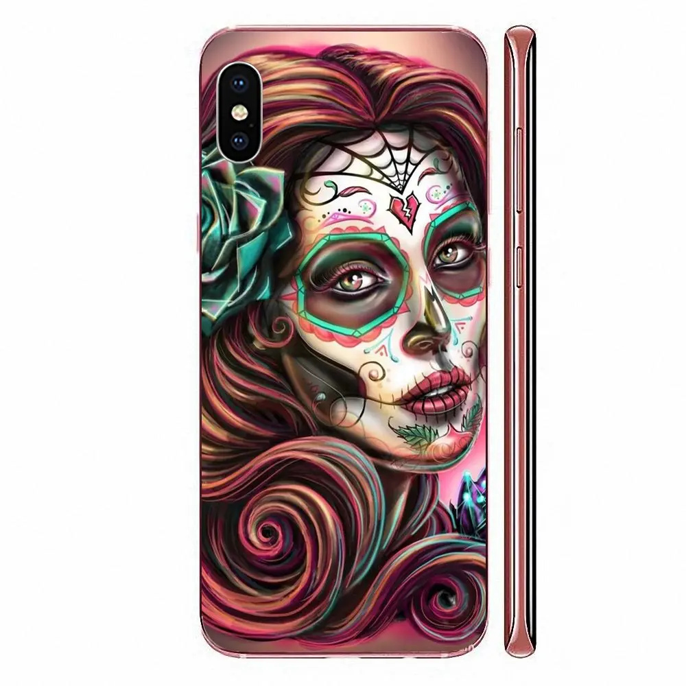 Тату День мертвых классика лучше для Huawei Honor Mate 7 7A 8 9 10 20 V8 V9 V10 V30 P40 G Lite Play Mini Pro P Smart |