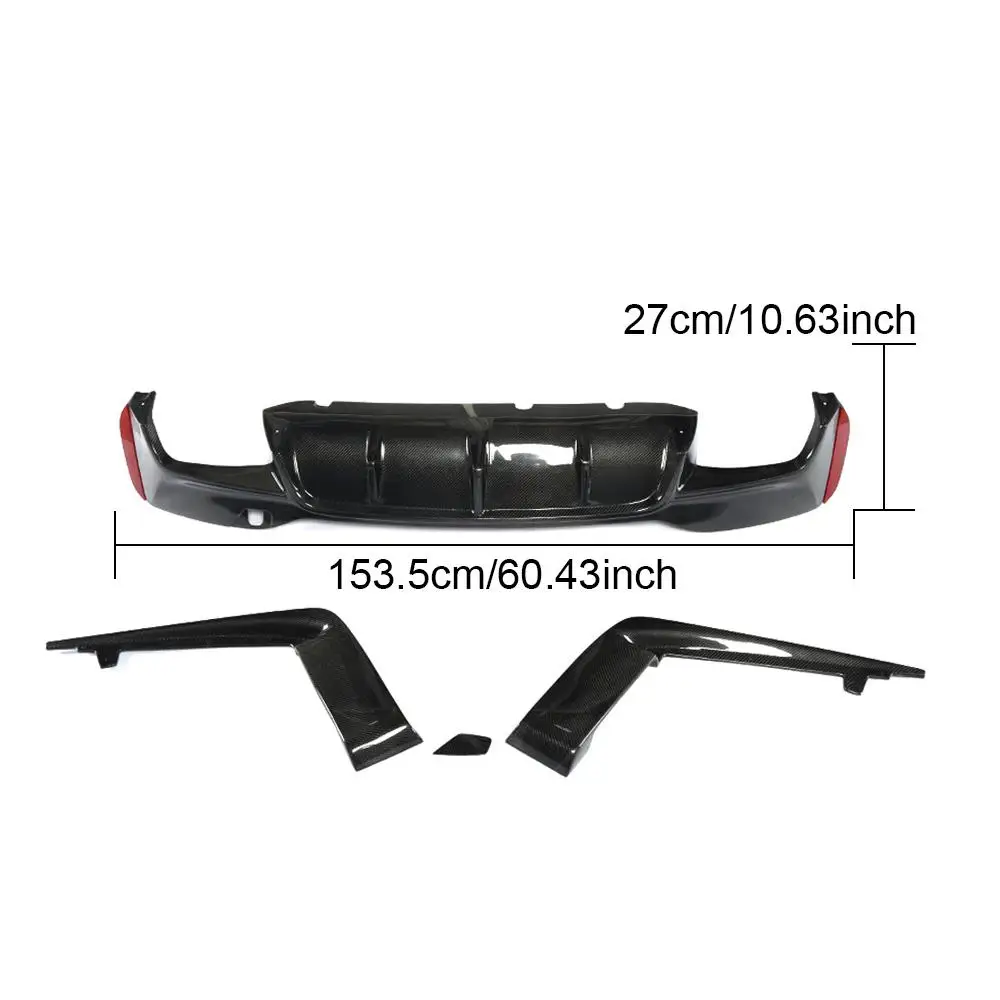 3 шт. задний бампер из углеродного волокна диффузор для губ спойлер BMW 5 серии F90 M5