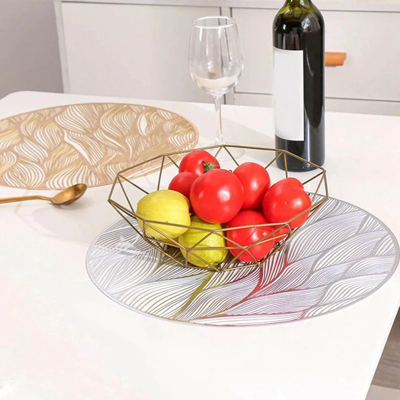 6 шт. мягкие высококачественные кухонные декоративные салфетки круглые