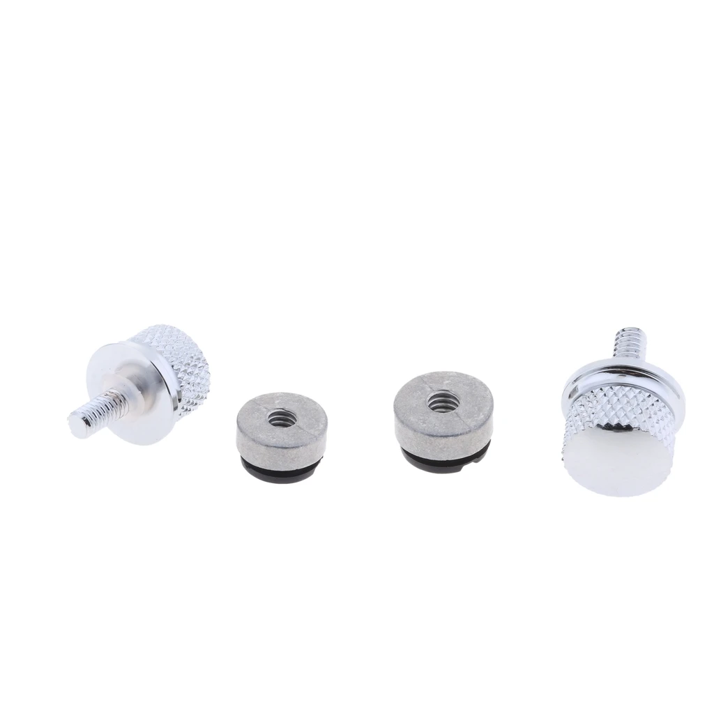 

2 Pieces Motorcycle Chrome Aluminum Solo Seat Nut Bolt Mount Kit for Harley