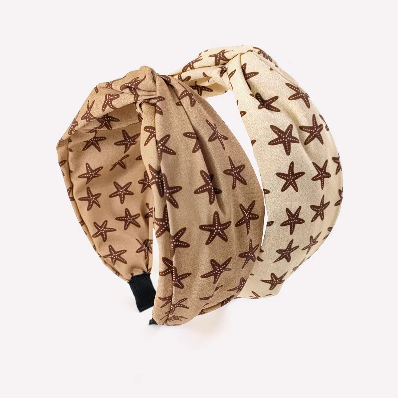 Ободок для волос в стиле ретро женский элегантный аксессуар с коричневыми