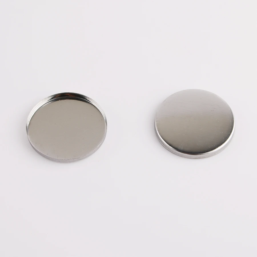 100 шт./лот 37 мм круглая магнитная Сковорода Из Нержавеющей Стали для теней макияжа