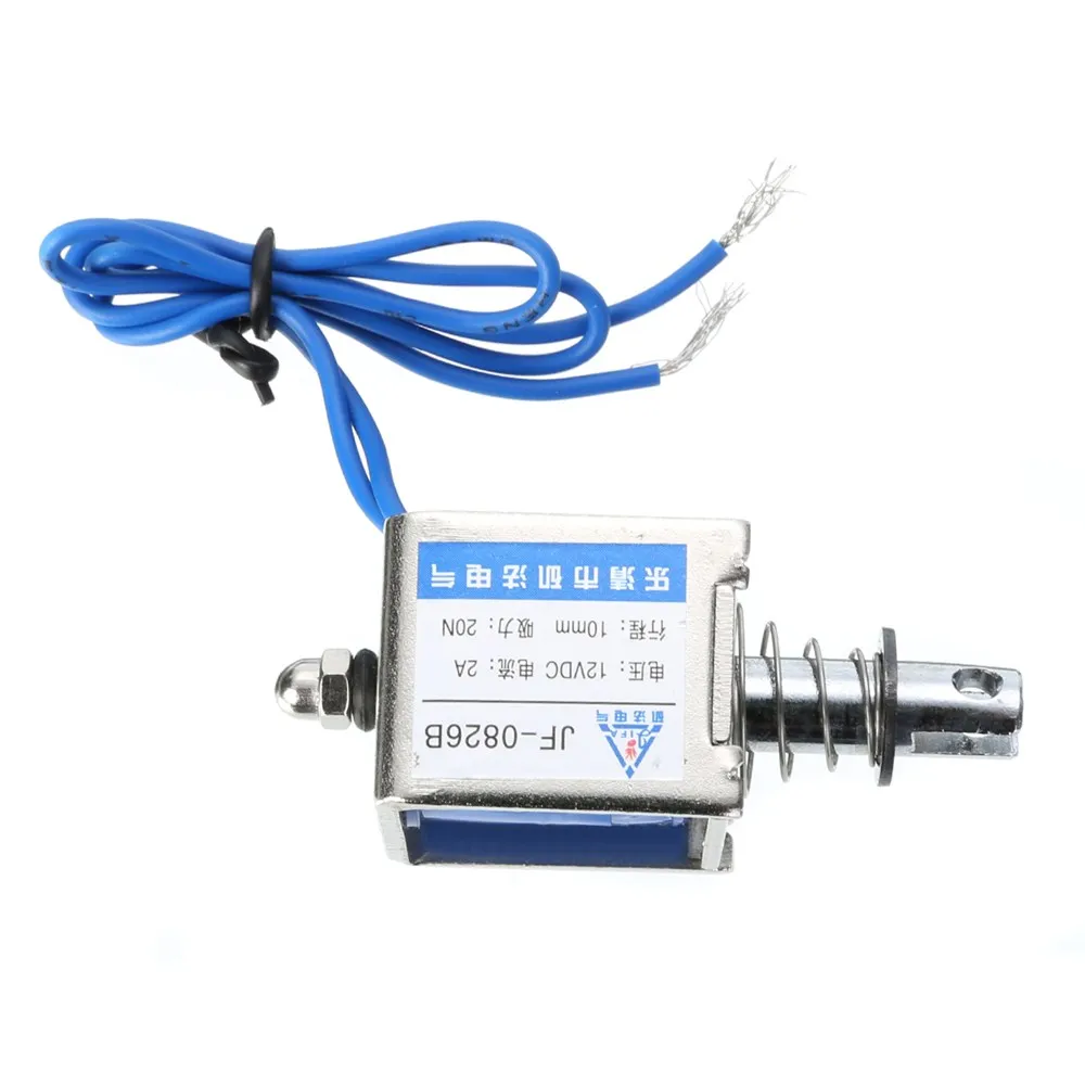 1 шт. JF-0826B DC6V 12V 24V с открытой рамкой электромагнитный 10 мм ход пуш-ап Тип