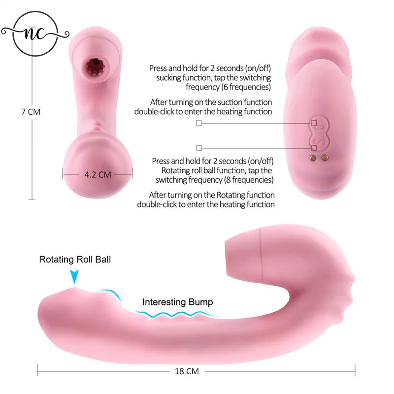 Женский Вибратор на присоске кролик для точки G мощная мастурбация клитора