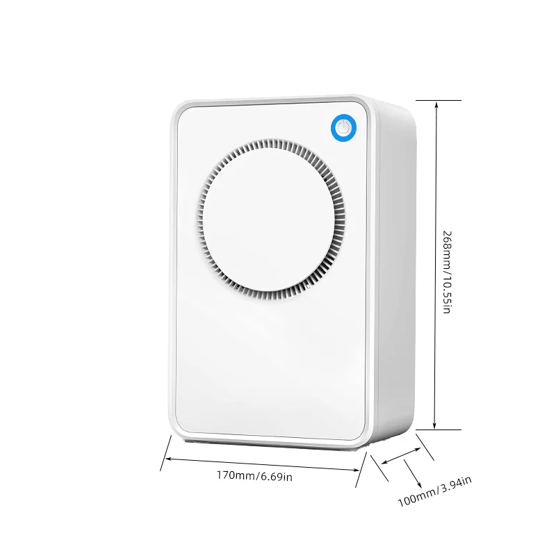 Домашний осушитель воздуха для влажности с электрическим холодильником, объемом воды 1000 мл, для дома, спальни, кухни, офиса и ванной комнаты.