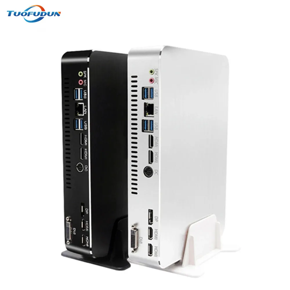 Tufudun новый Intel Core i9 9900 i7 9700F i5 9400F мини игровой ПК GPU GTX 1050TI 4 Гб AC WiFi 2 * HDMI2.0 DVI DP Max