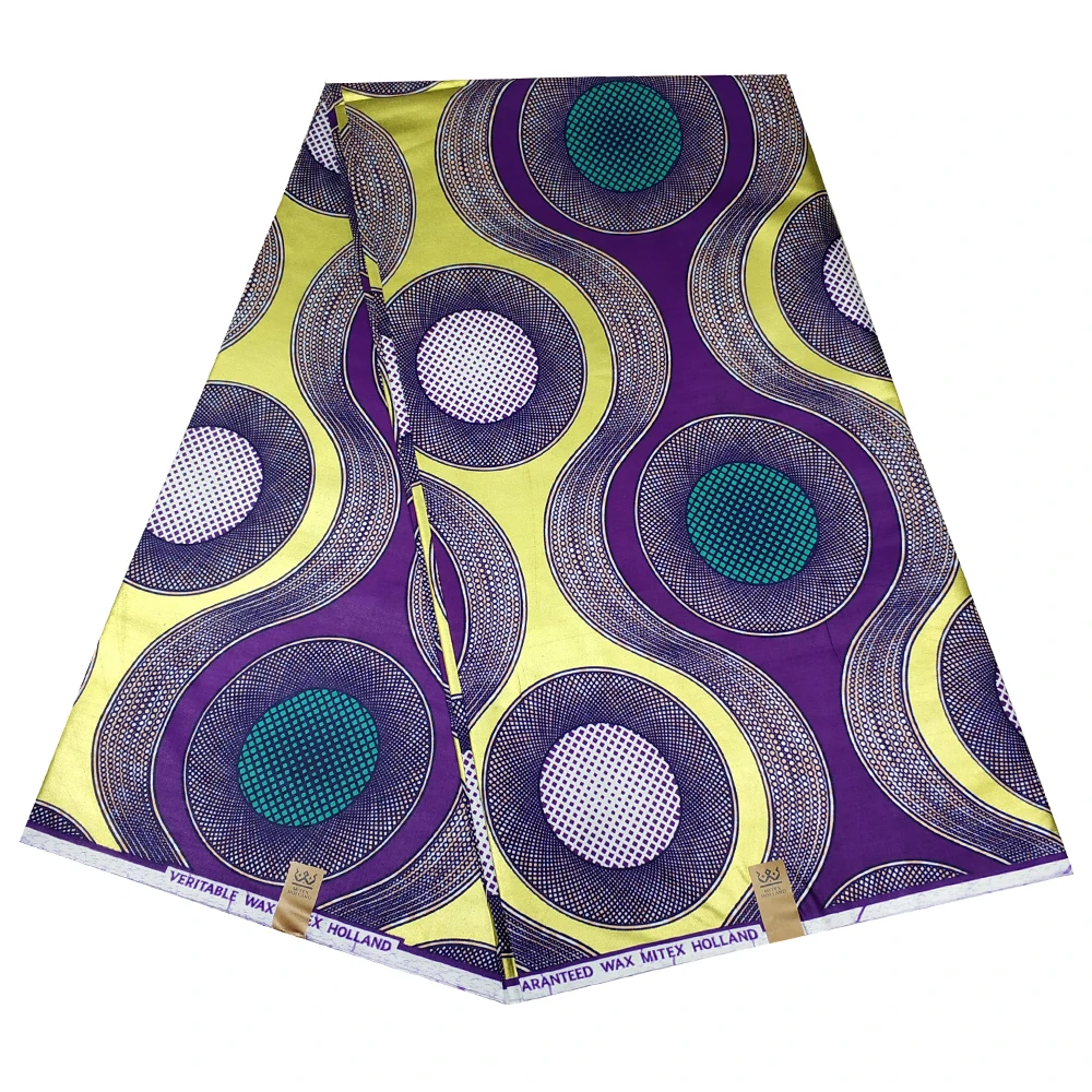 2020 Новый Анкара Африканский настоящий воск Золотой принт хлопчатобумажная ткань