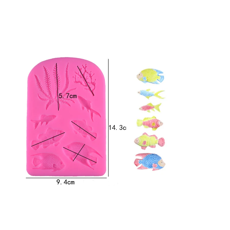 Силиконовая форма в виде морской звезды русалки раковины ракушек для украшения
