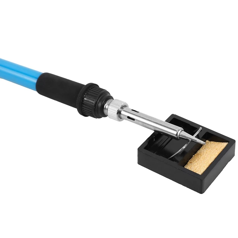 

60W 220V Electric Soldering Iron Kit With 5 Tips Power Switch Adjustable Temperature Welding Tool Eu Plug For Electronics Work