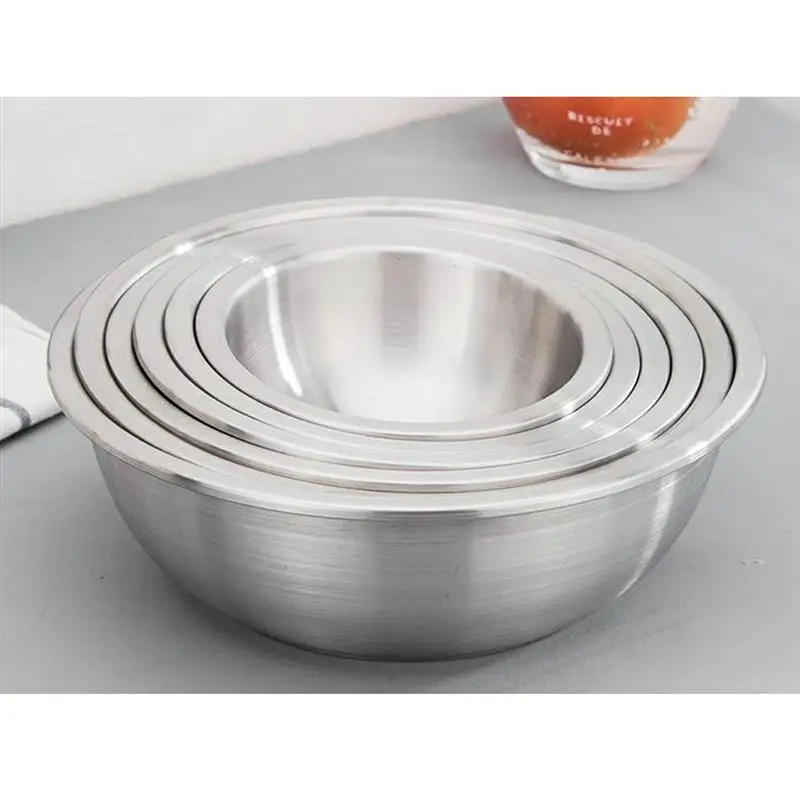 Большая миска для смешивания Tureens из нержавеющей стали многофункциональная