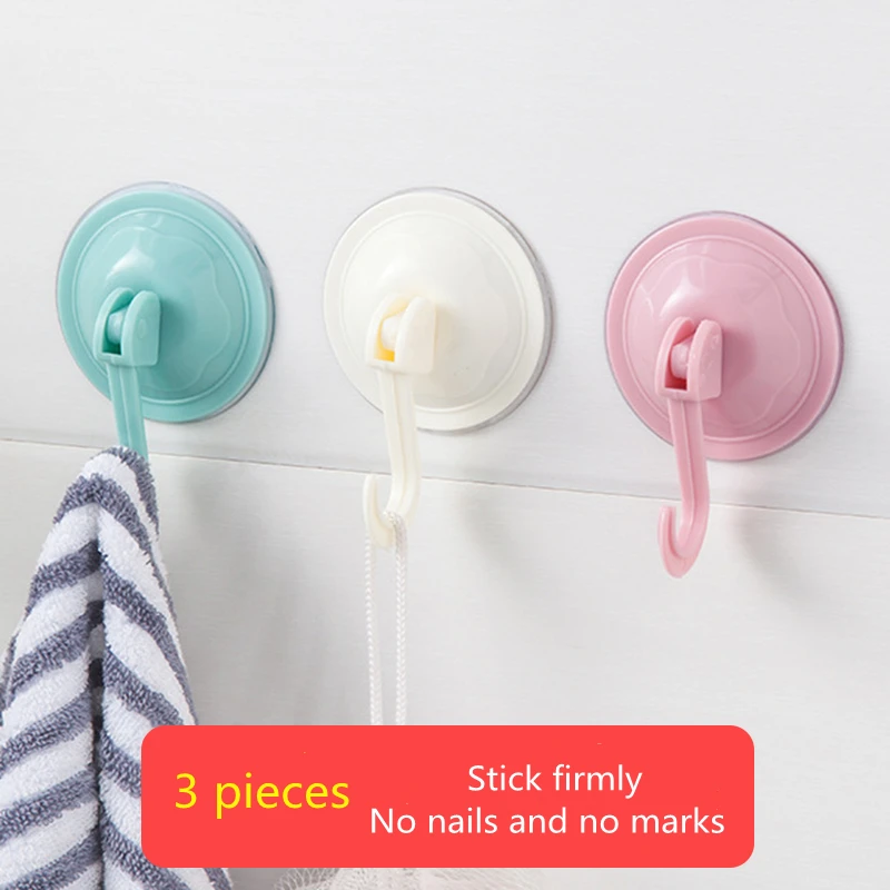 

Комплект из 3 предметов, 10 кг Максимальная полезная нагрузка аксессуары для дома вакуумной присоской крючки для кухни и ванной комнаты Орга...