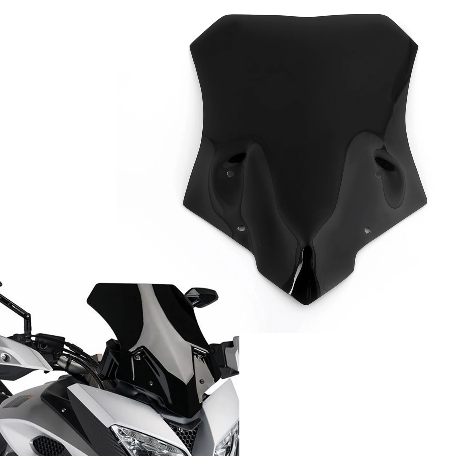 Ветровое стекло Artudatech с двойными пузырьками для Yamaha MT 09 900 FJ 2015 2016