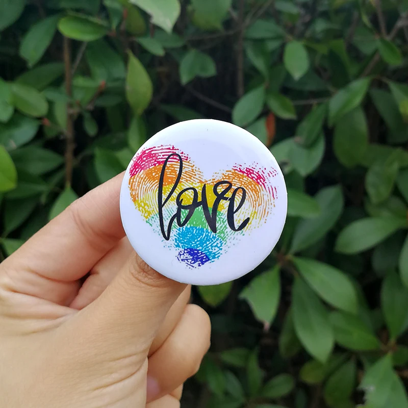 Nengdou T29 ЛГБТ гордость Радужный Флаг значок круглые значки геи лесбийские