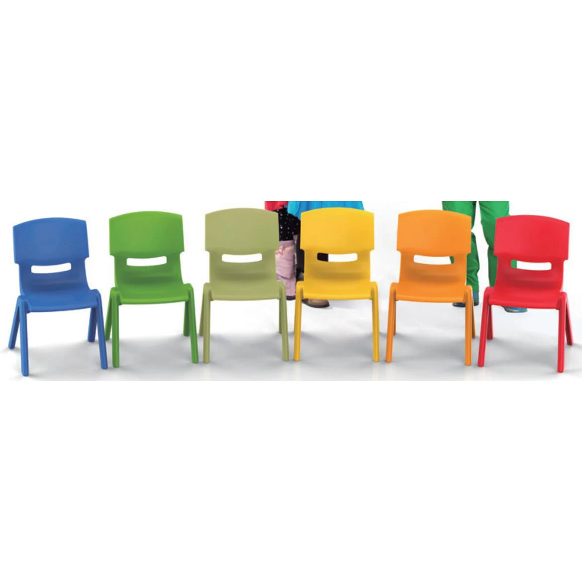 

Various Colors Children/Adult Plastic Chair 5 pcs In One Carton