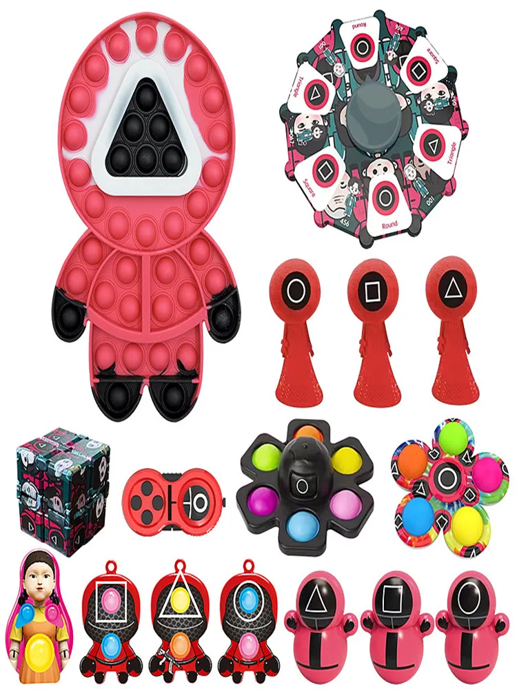 

Christmas Advent Countdown Calendar Fidget Toys Kit Popet Stress Relief Squeeze Toy Pack Xmas Tree Squishy KidsToys Navidad Gift
